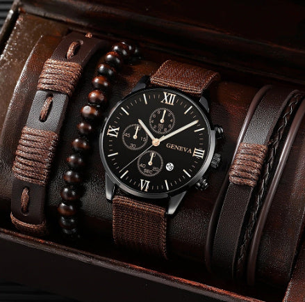 Montre Homme à Quartz avec Bracelet – Style Simple & Tendance