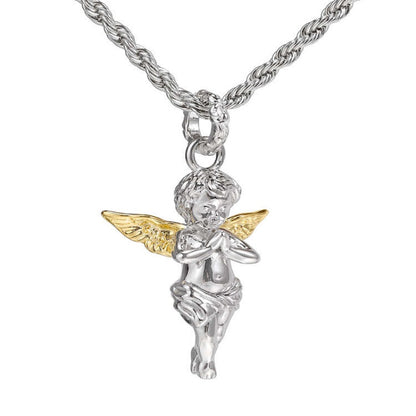 Collier Ange en Argent 925 – Symbole de Protection et Élégance