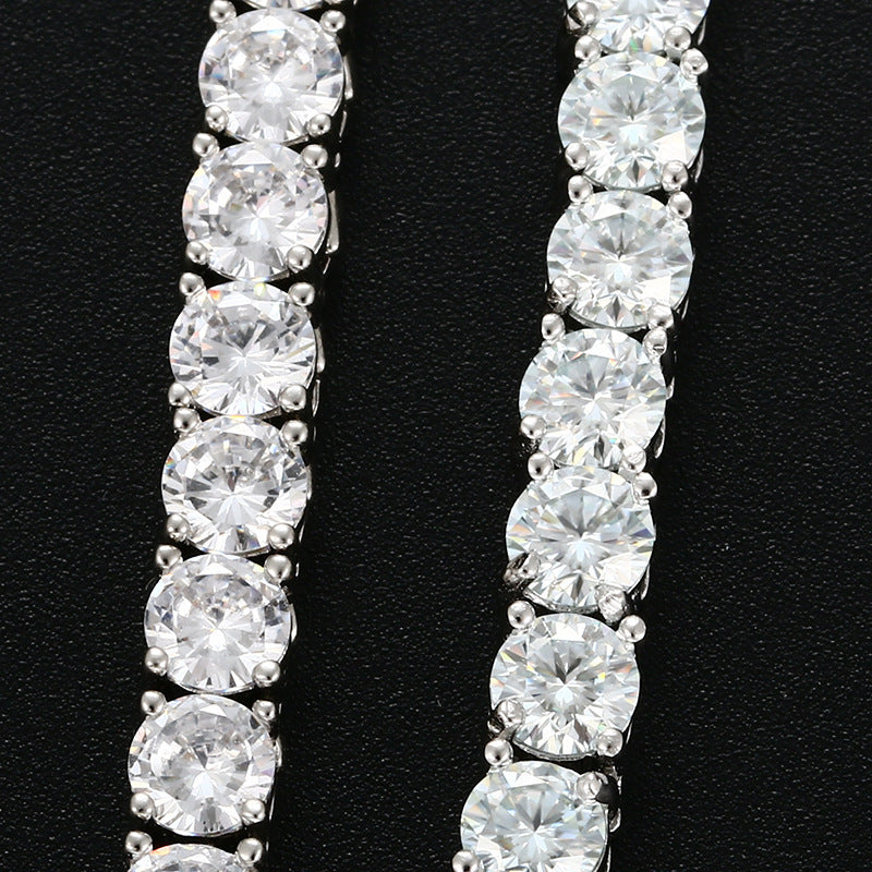 Collier de Luxe Urbain en ARGENT S925 et Moissanite – Éclat précieux, style affirmé