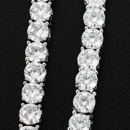 Collier de Luxe Urbain en ARGENT S925 et Moissanite – Éclat précieux, style affirmé