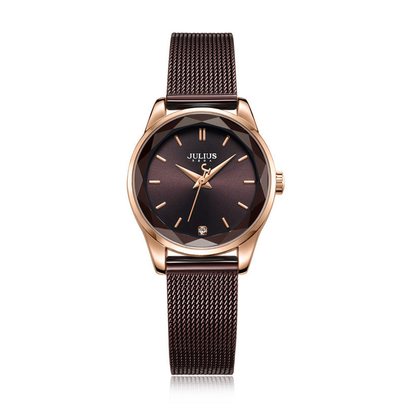 Montre Femme Tendance Étanche avec Mouvement Japonais – Élégance Compacte