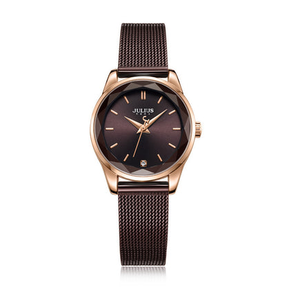 Montre Femme Tendance Étanche avec Mouvement Japonais – Élégance Compacte