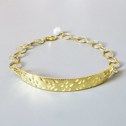 Bracelet Anglais en ARGENT S925 avec Perles Baroques – Style Audacieux et Élégant