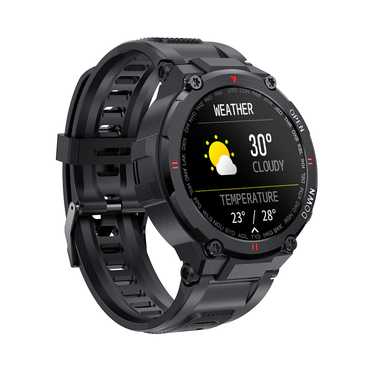 Montre Connectée Homme Android – Écran Tactile et Bracelet Silicone