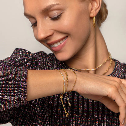Bracelet Chaîne Mini en ARGENT 925 Plaqué OR – Élégance Discrète et Moderne