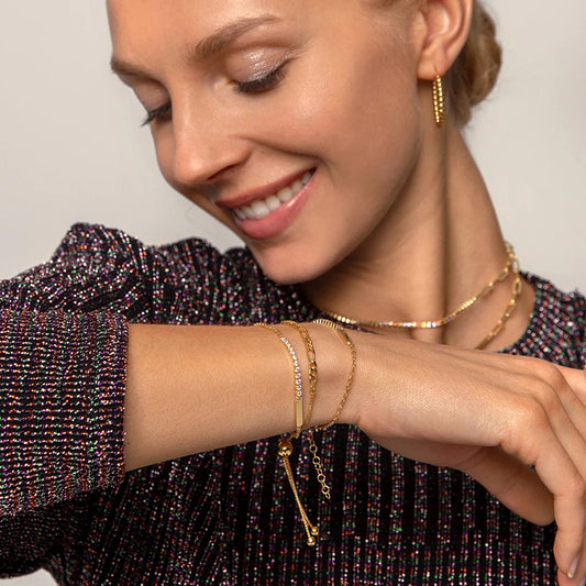 Bracelet Femme Chaîne Plaqué OR – Élégance Discrète et Moderne