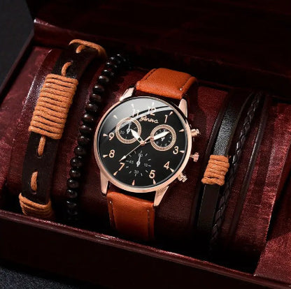 Montre Homme à Quartz avec Bracelet – Style Simple & Tendance