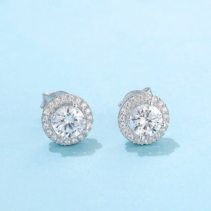 Boucles d'oreilles en Moissanite et ARGENT 925 – Élégance vintage