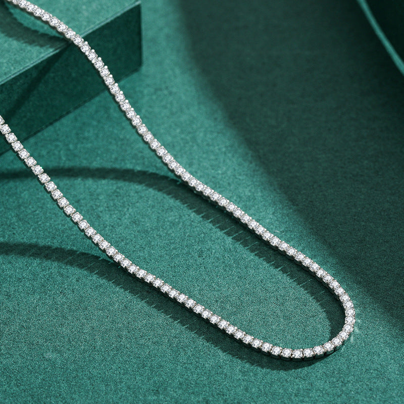 Chaîne Luxe en ARGENT S925 à micro-diamants – Style Influenceur