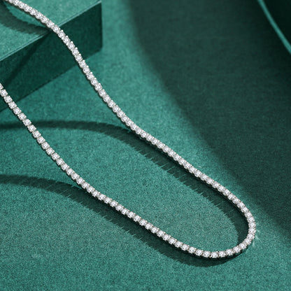 Chaîne Luxe en ARGENT S925 à micro-diamants – Style Influenceur