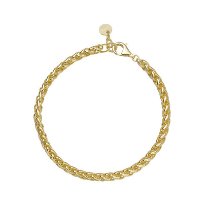 Bracelet Chaîne Dorée en ARGENT – Style Tendance Chic