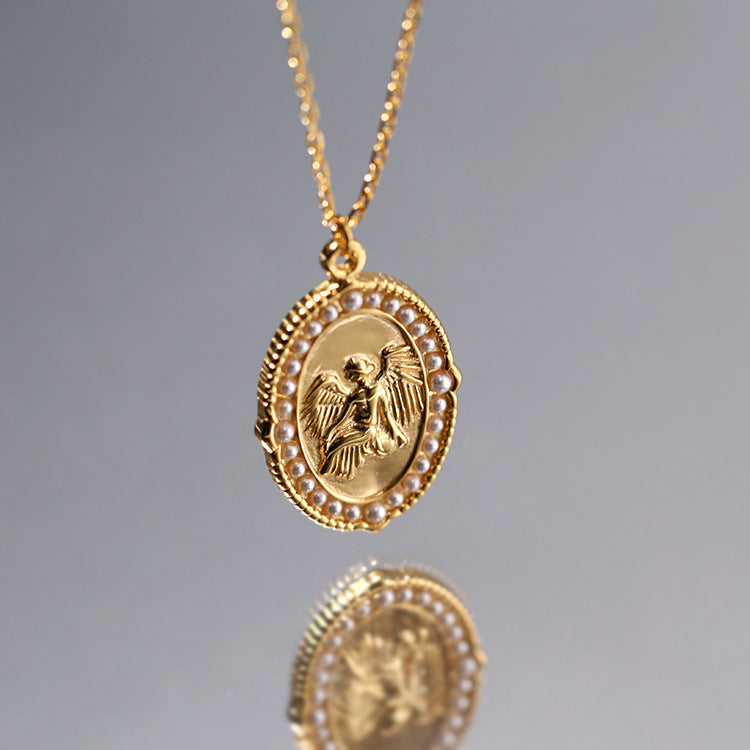 Chaîne avec Pendentif Ange Argent 925  – Symbole de Protection et Élégance Spirituelle