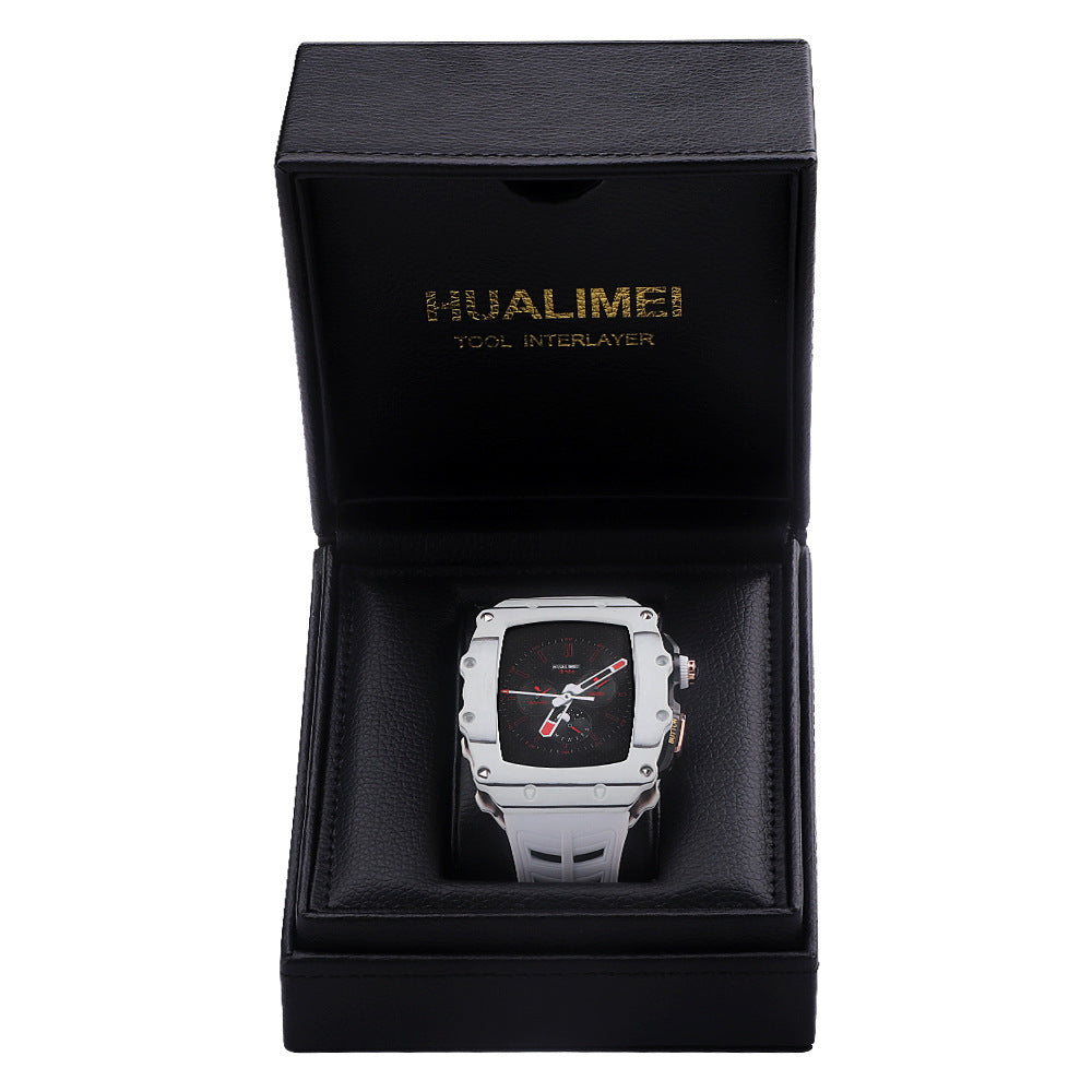 Montre Homme sport avec Bracelet en Fibre de Carbone – Résistance, Légèreté et Design Moderne