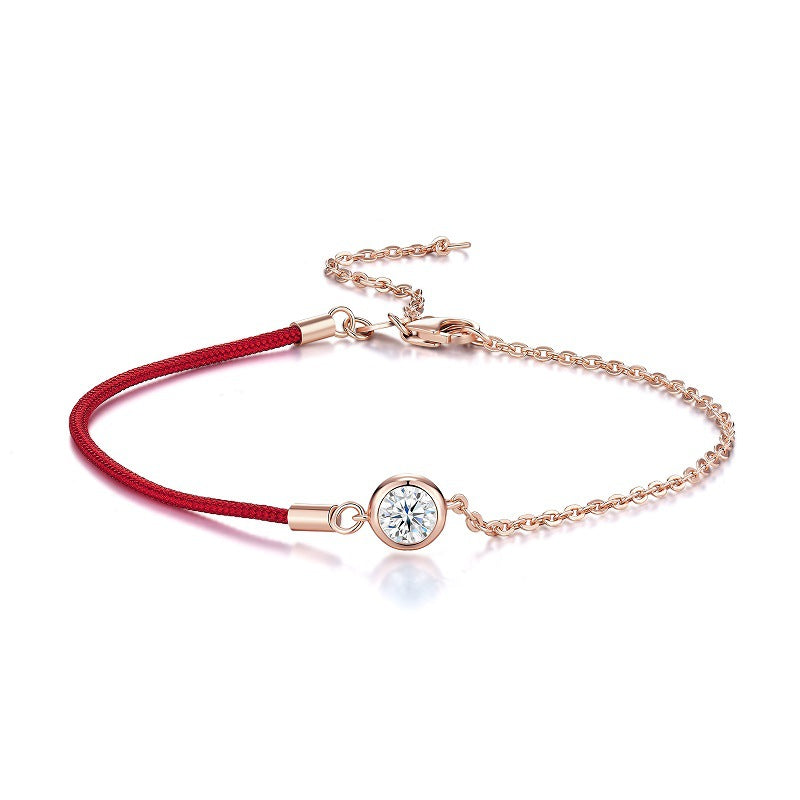 Bracelet Fil Rouge Femme avec Pierre – Chance, Protection & Élégance