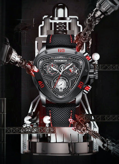 Montre Homme Quartz Snake Head – Design Puissant & Fonctions Pratiques