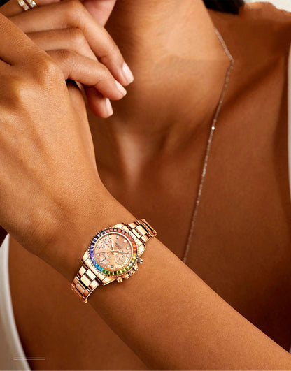 Montre Femme Stylée et Étanche – Design Tendance et Boîtier Métal Chic