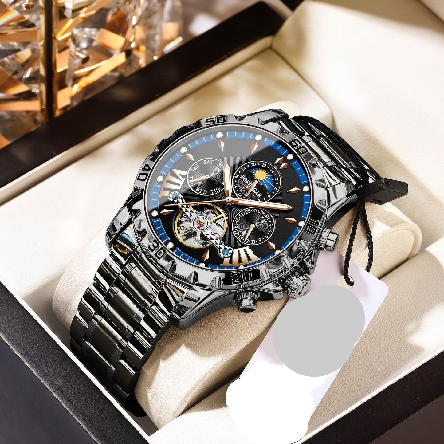 Montre Homme Mécanique Automatique – Élégance Classique et Précision Sans Batterie