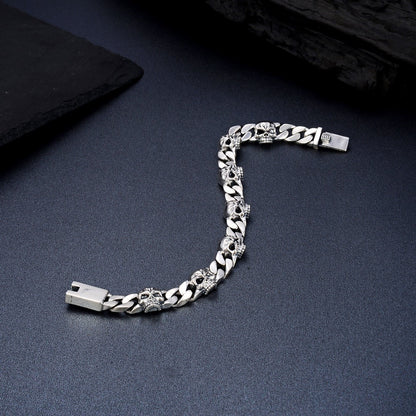 Bracelet Homme Argent « Skull Chain »