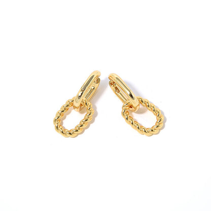 Boucles d’oreilles Double Anneaux en ARGENT 925 Plaqué OR – Élégance modulable