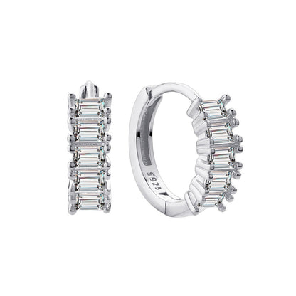 Boucles d’oreilles Cube en ARGENT S925 – Finition Or rose ou Platine