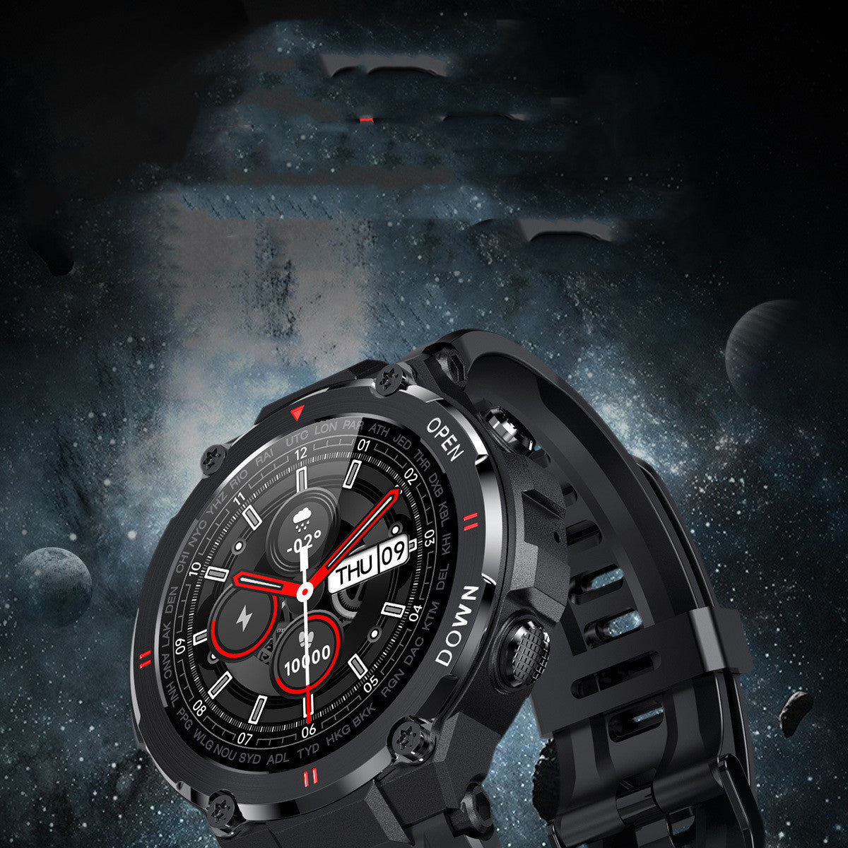 Montre Connectée Homme Android – Écran Tactile et Bracelet Silicone