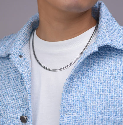 Chaîne Unisexe en Argent 925 Maille Serpent