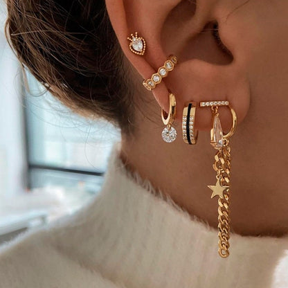 Mini Boucles d’oreilles délicates plaqué OR 14k en ARGENT S925 et Zircon – Brillance tendance et intemporelle