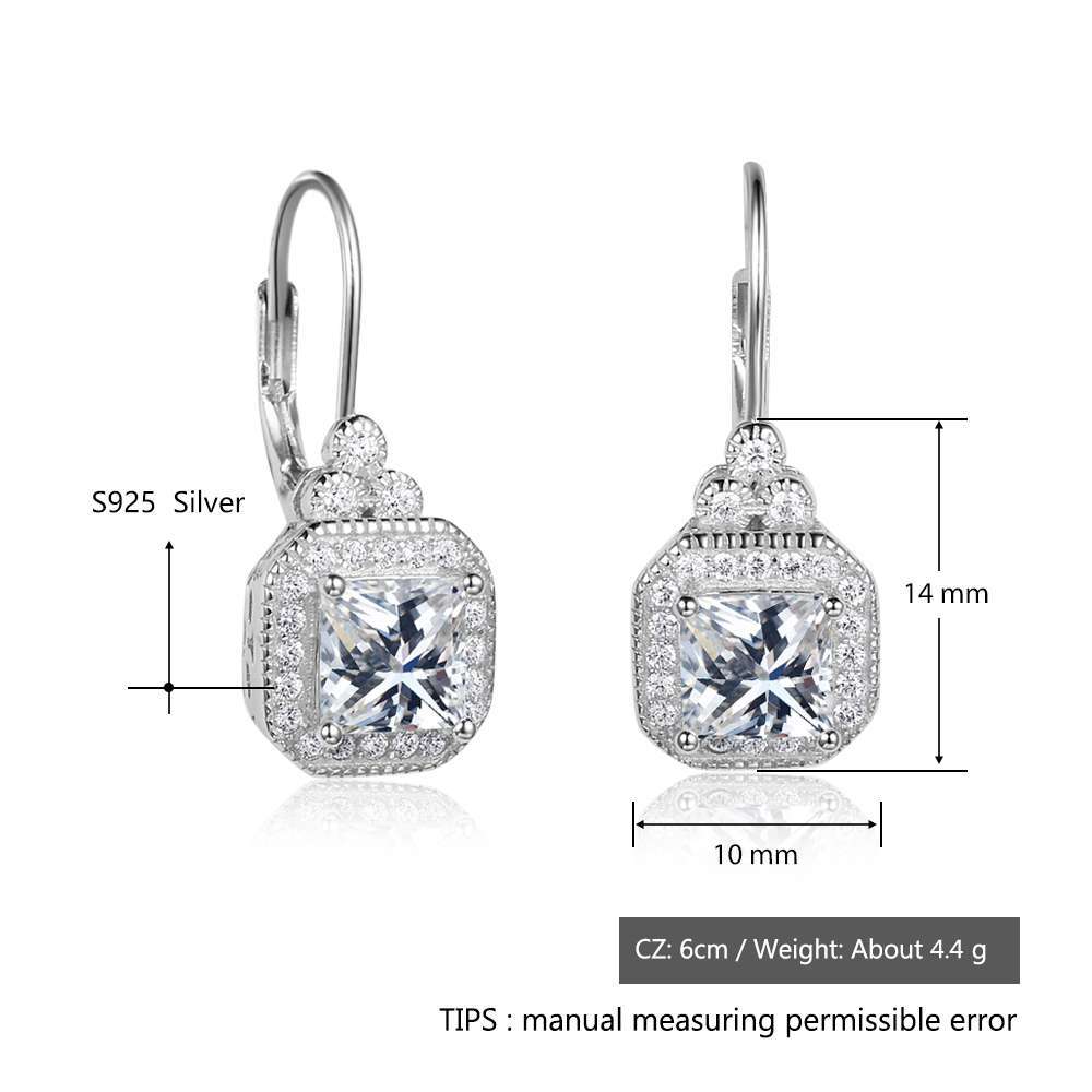 Boucles d’oreilles Couronne en ARGENT S925 avec Strass - Chic Intemporel