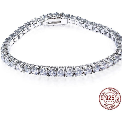 Bracelet en ARGENT S925 avec Zirconia – Élégance lumineuse et intemporelle