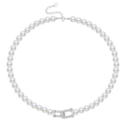 Collier de Perles de Coquillage avec Fermoir Vachette en ARGENT 925 – Élégance Naturelle et Luxe Léger Personnalisé