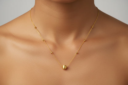 18k Gold Cat's Eye Chain for Women – Mystical Elegance