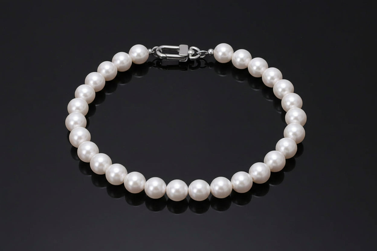 Men's Trendy Pearl Necklace – Urban Look and Attitude