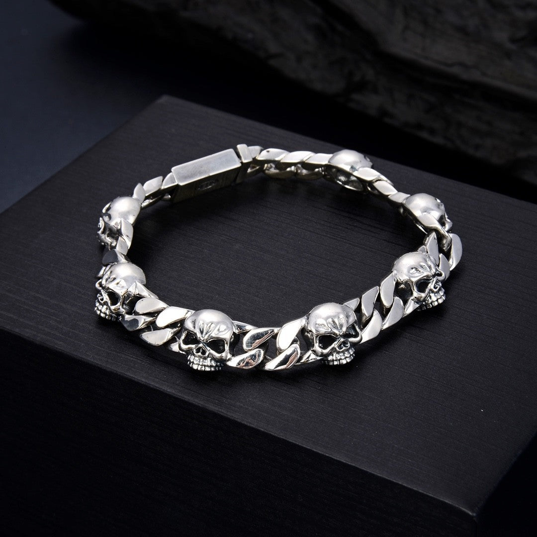 Bracelet Homme Argent « Skull Chain »