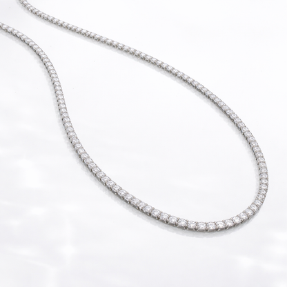 Collier Femme Luxe en Argent 925 et Moissanites – Élégance Intemporelle