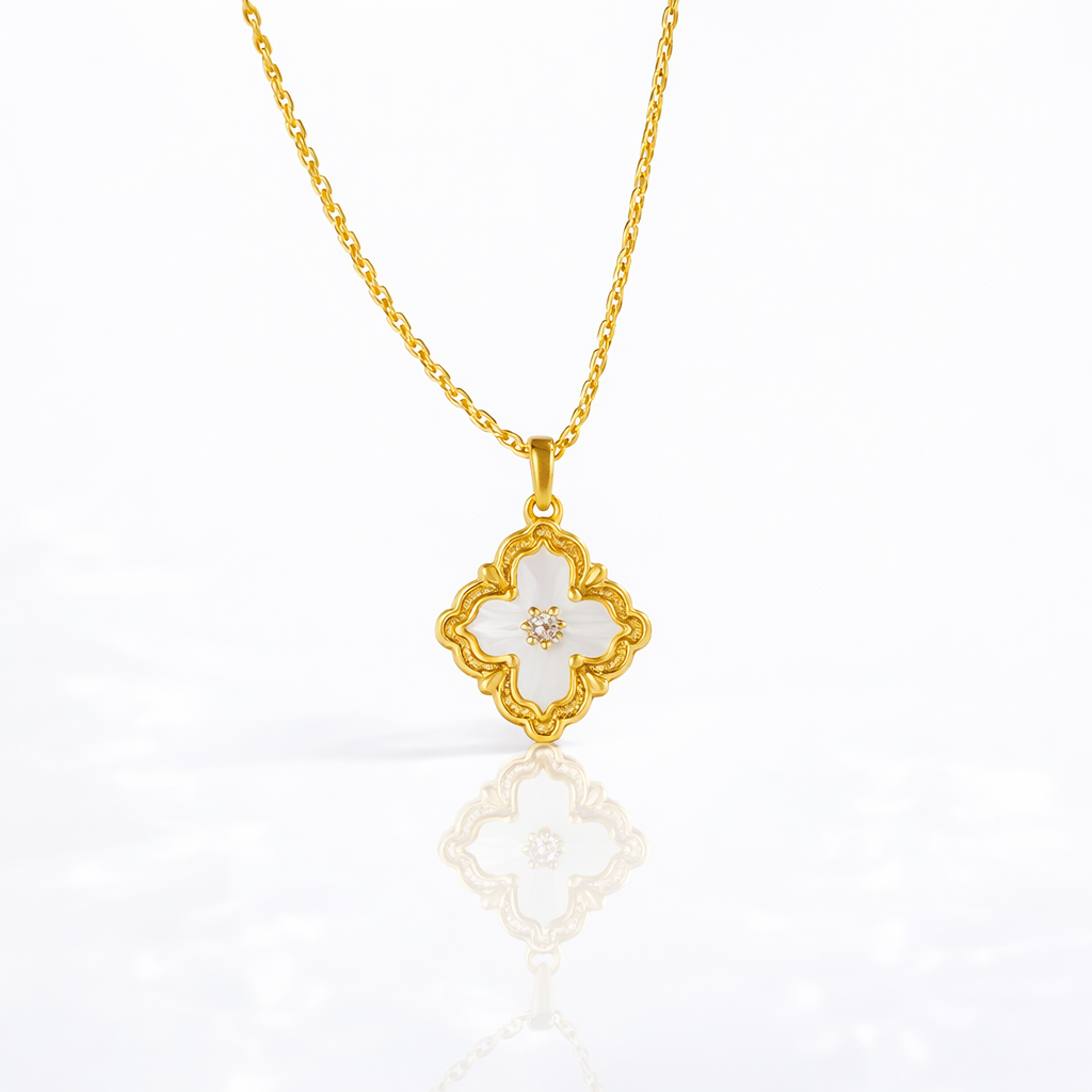 Collier Femme Quatre feuilles Plaqué OR 18 carats – Bijou Porte-Bonheur