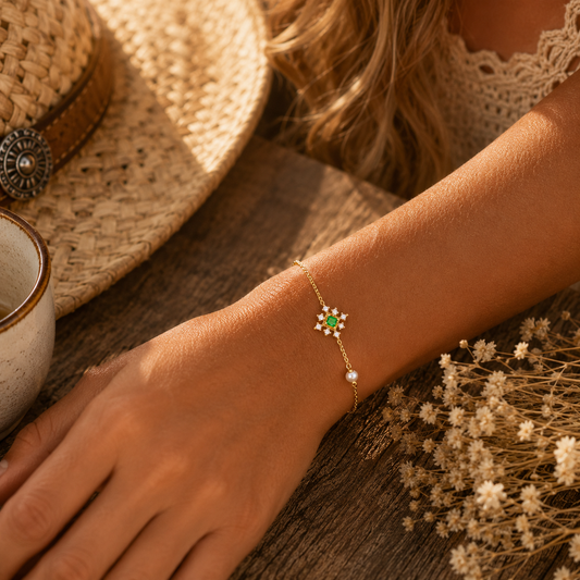 Bracelet Émeraude Royale