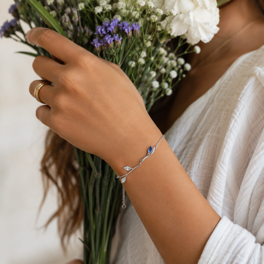 Bracelet Feuille Céleste