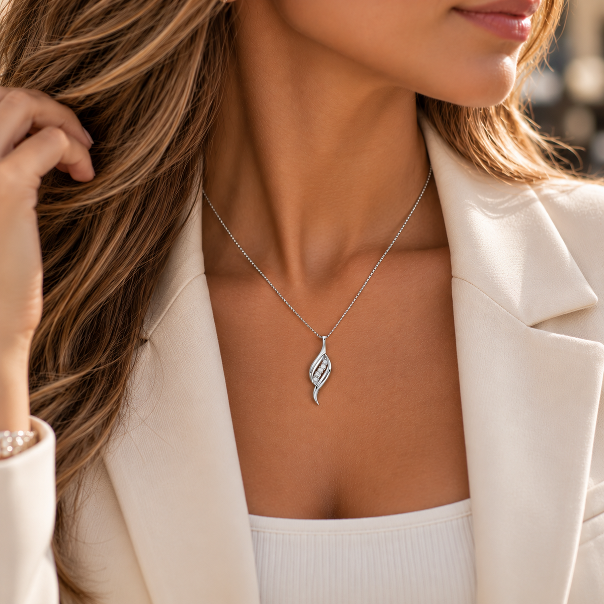 Collier Femme Élégant Argent 925