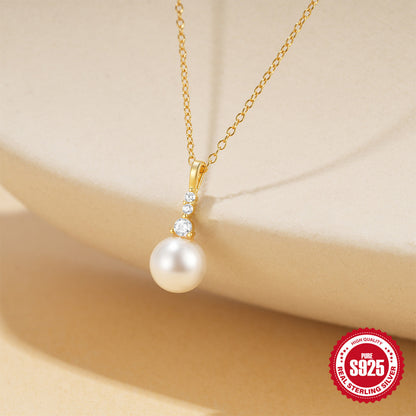 Chaîne Femme en ARGENT S925 avec Perle – Élégance Chic & Intemporelle