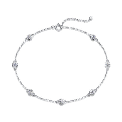 Bracelet en ARGENT S925 avec Diamants Mosan | Éclat de luxe à porter tous les jours