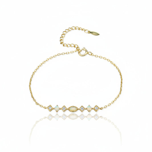 Bracelet Femme Élégant avec Pierres – Éclat Subtil sur ARGENT FIN