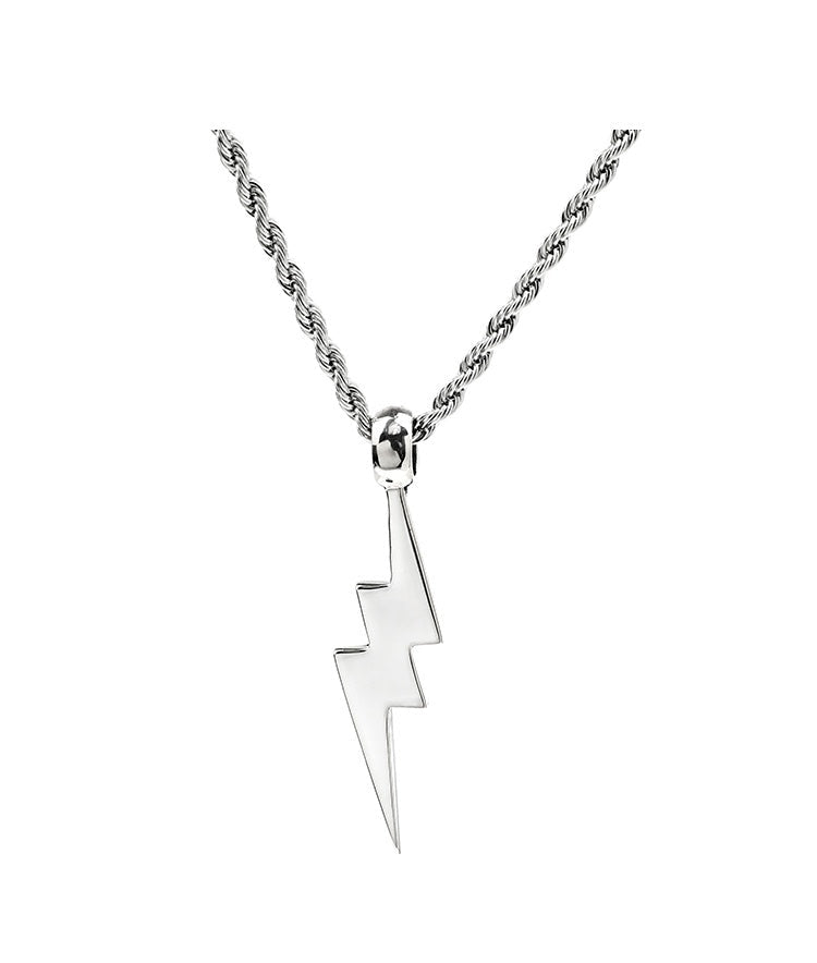 Collier Éclair en Argent 925 – Symbole de Force & Style Moderne