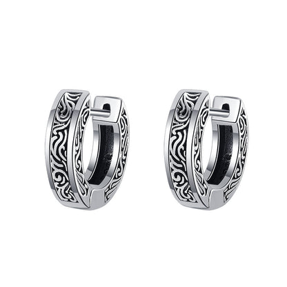 Petites Boucles d’Oreilles Vintage en ARGENT S925 – Style Intemporel