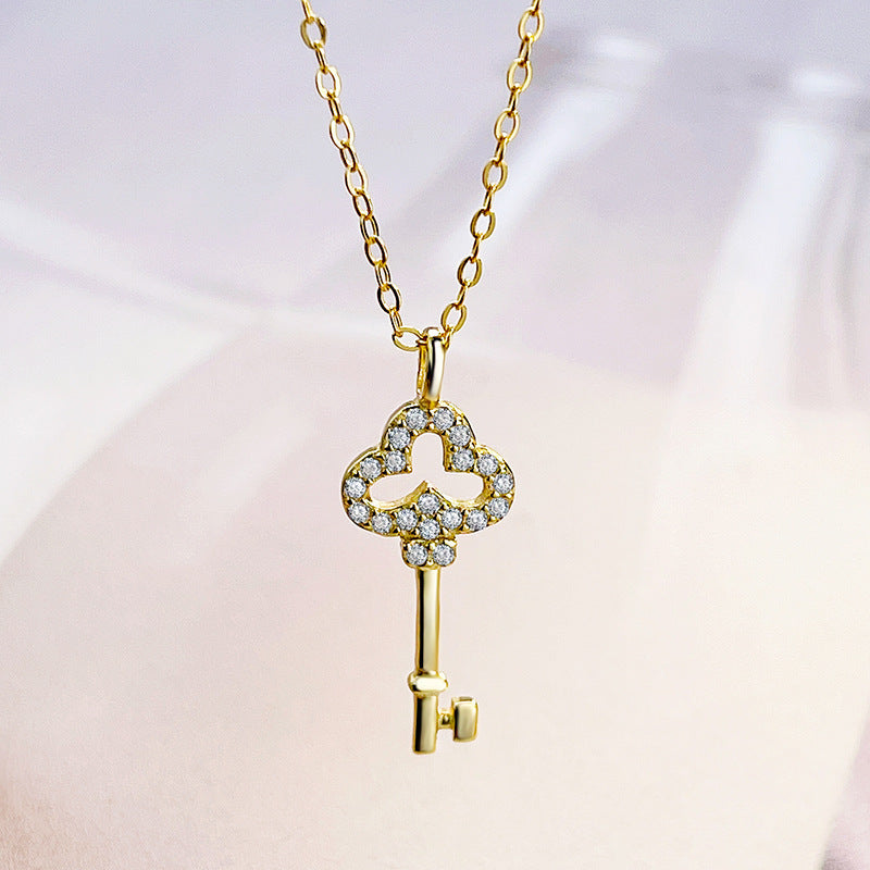 Collier Femme Clé en Argent 925 – Symbole d’Amour et de Chance