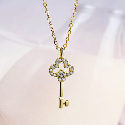 Collier Femme Clé en Argent 925 – Symbole d’Amour et de Chance