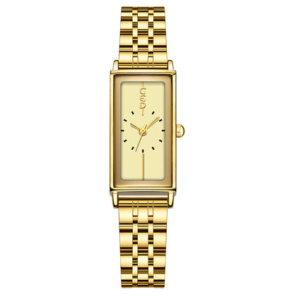 Montre Femme Dorée Rectangulaire – Élégance Moderne et Style Tendance