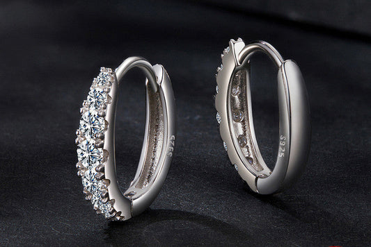 Boucles d’oreilles Femme Moissanites en Argent S925  - Brillance Raffinée