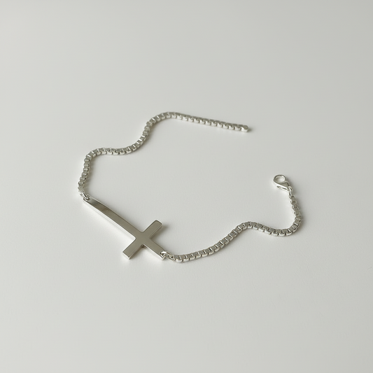 Bracelet Femme Croix Argent 925