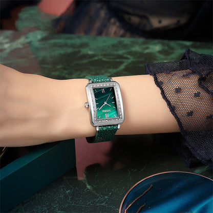 Montre Femme Luxe en Acier 316L & Cuir – Élégance