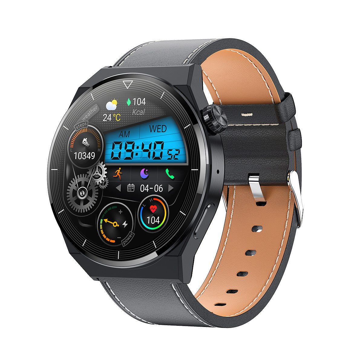 Montre Connectée GT3 Pro – Grand Écran Rond HD & Fonctions Sport et Santé